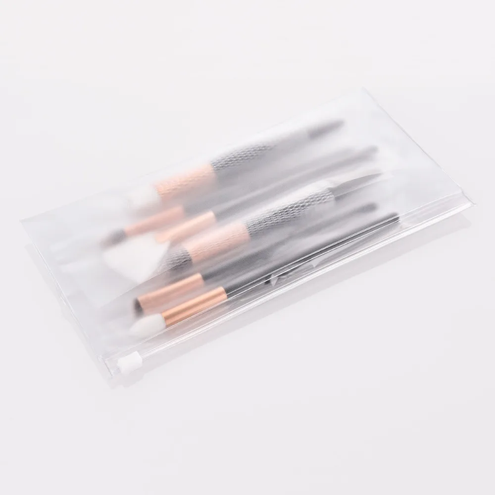 Halu Professional Gourd Foundation Fan Makeup Brushes Set 6pc Black Flat Head Powder Blush Eyeshadow Cosmetic | Красота и здоровье