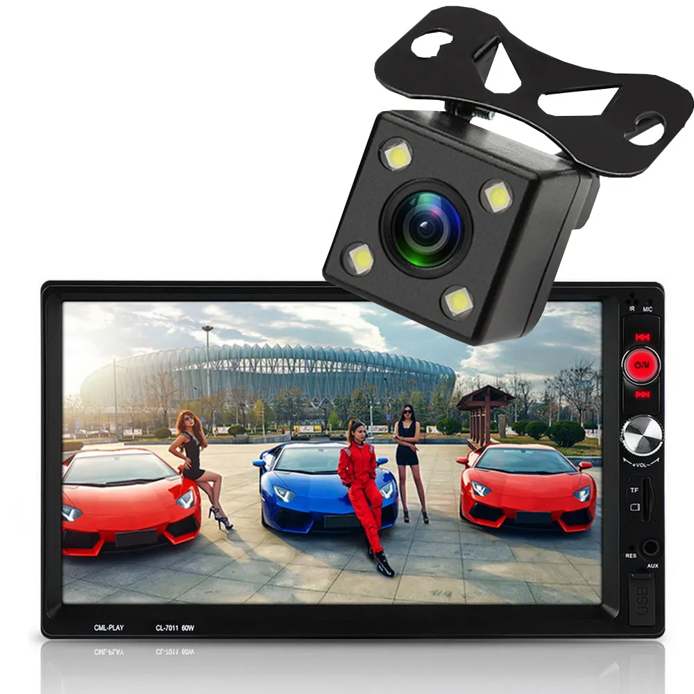 Авто Аудио mirrorlink автомобильный стерео сенсорный экран USB TF MP5 FM Cam 2 DIN Авторадио