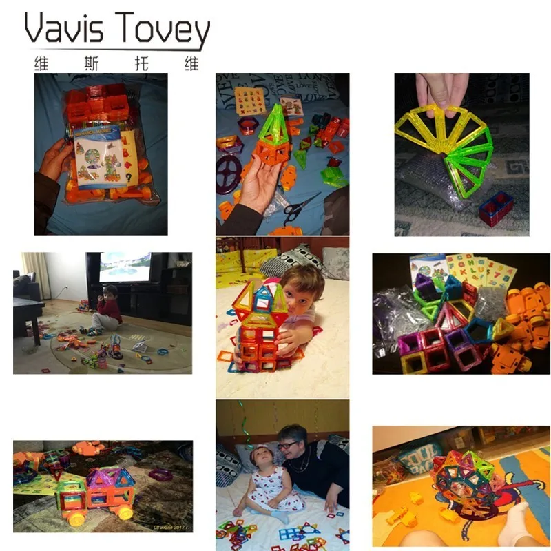 100-298 деталей конструкционной модели магнитных блоков и конструкционных игрушек