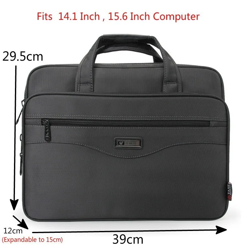 OYIXINGER Men Briefcase Laptop Bags Good Nylon Cloth Multifunction Waterproof 15.6