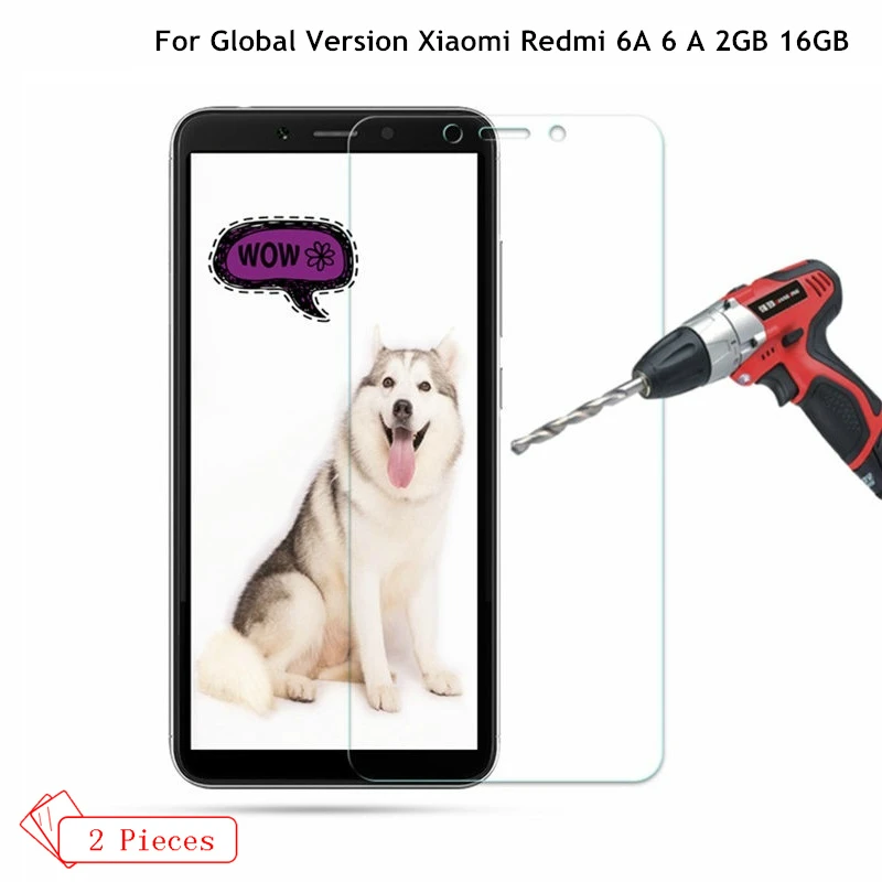 2 шт. в партии закаленное стекло для глобальной версии Xiaomi Redmi 6A 6 A Гб 16 Смартфон 5 45