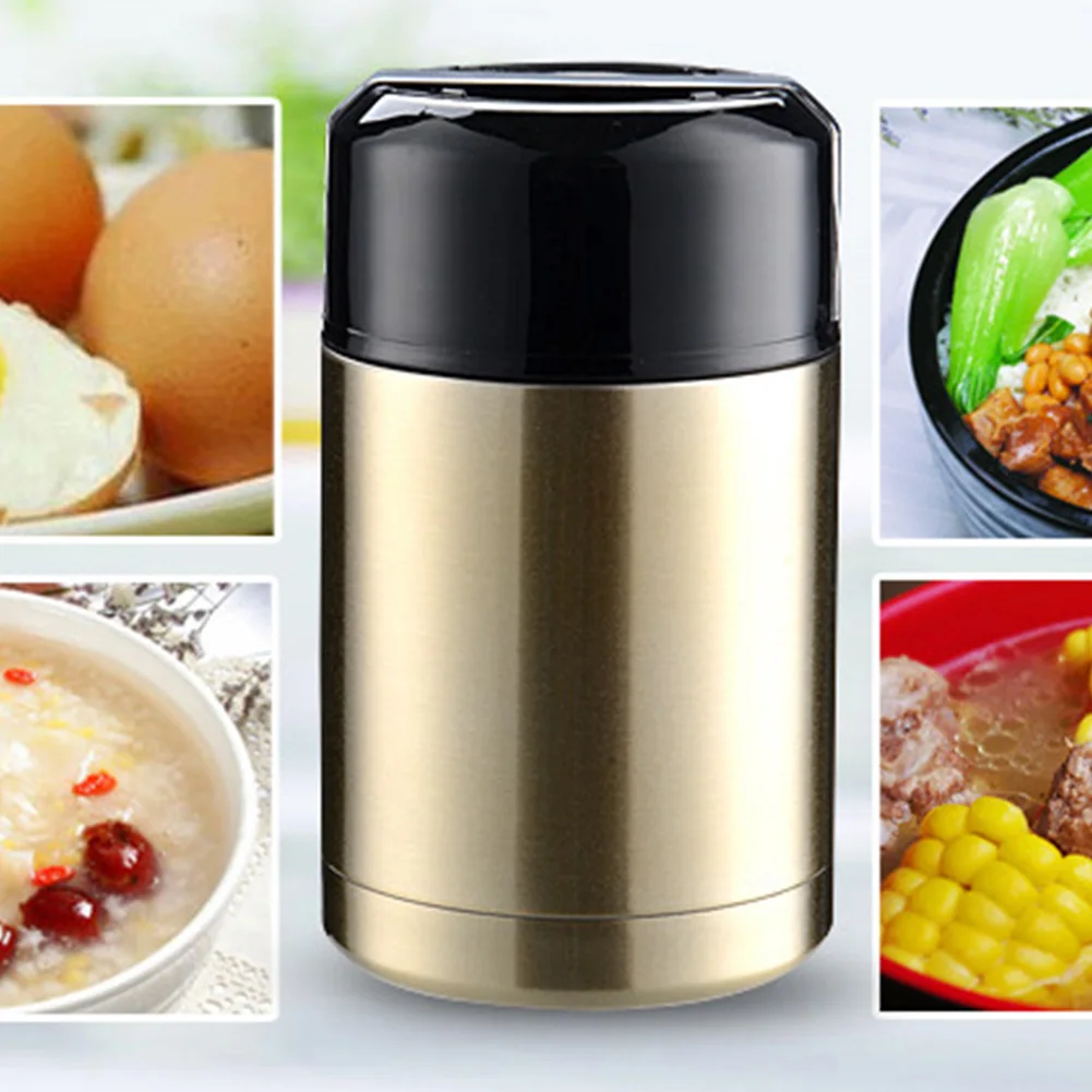 Термосуп большой емкости ручка из нержавеющей стали Вакуумная Пищевая колба