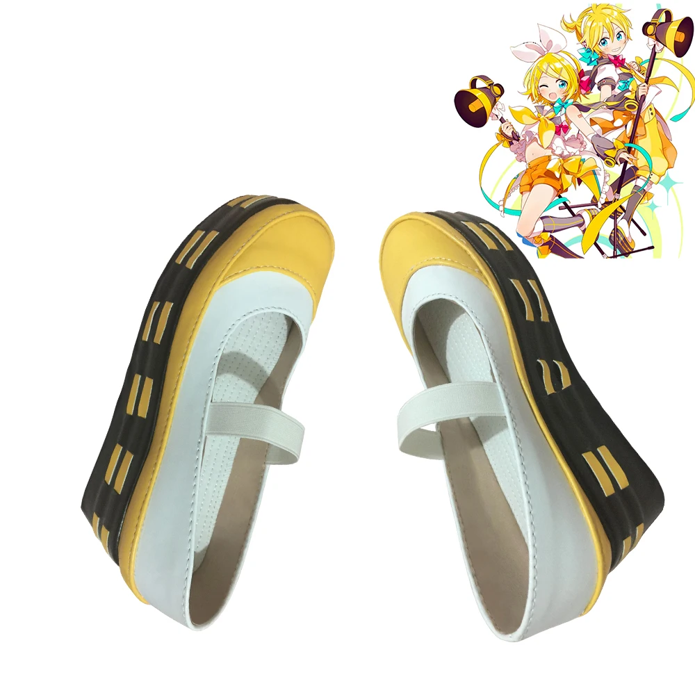 Zapatos de Cosplay para mujer, botas de talla personalizada, Kagamine Rin/Len