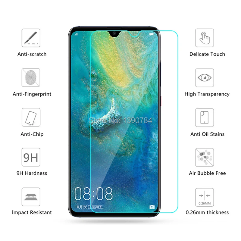 2 шт 2.5D Закаленное стекло для huawei mate 20 6 53 &quotпротектор экрана закаленное защитное