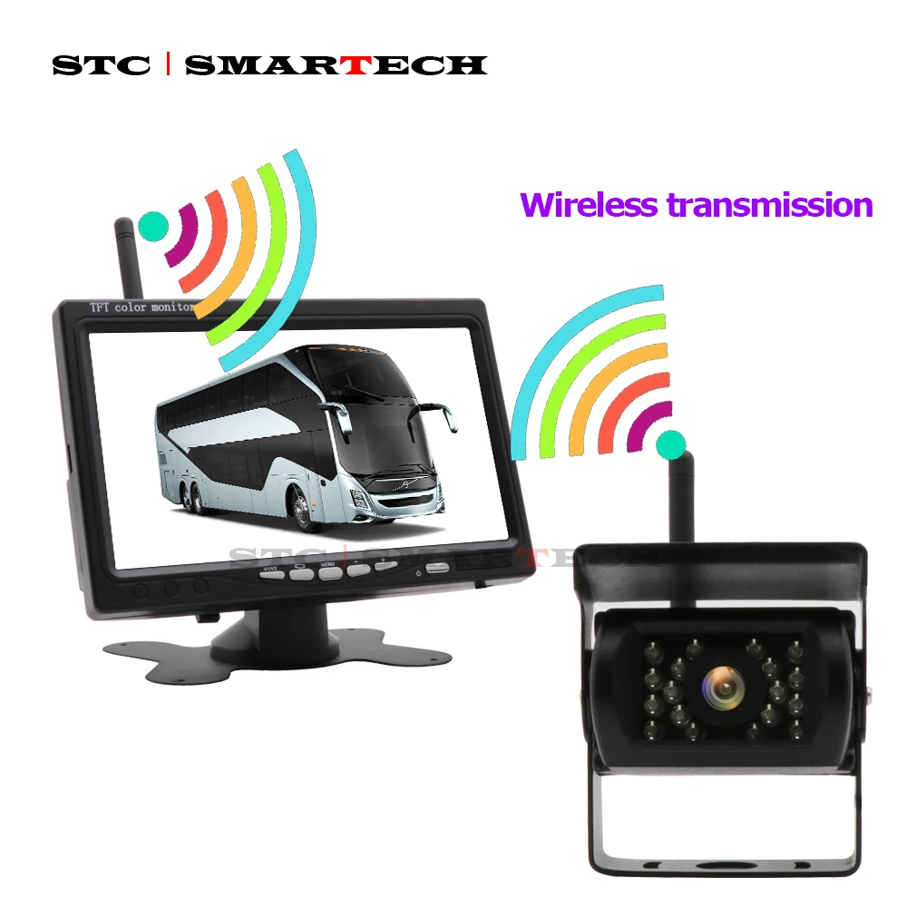 SMARTECH беспроводная камера заднего вида с 7 дюймовым монитором для грузовика