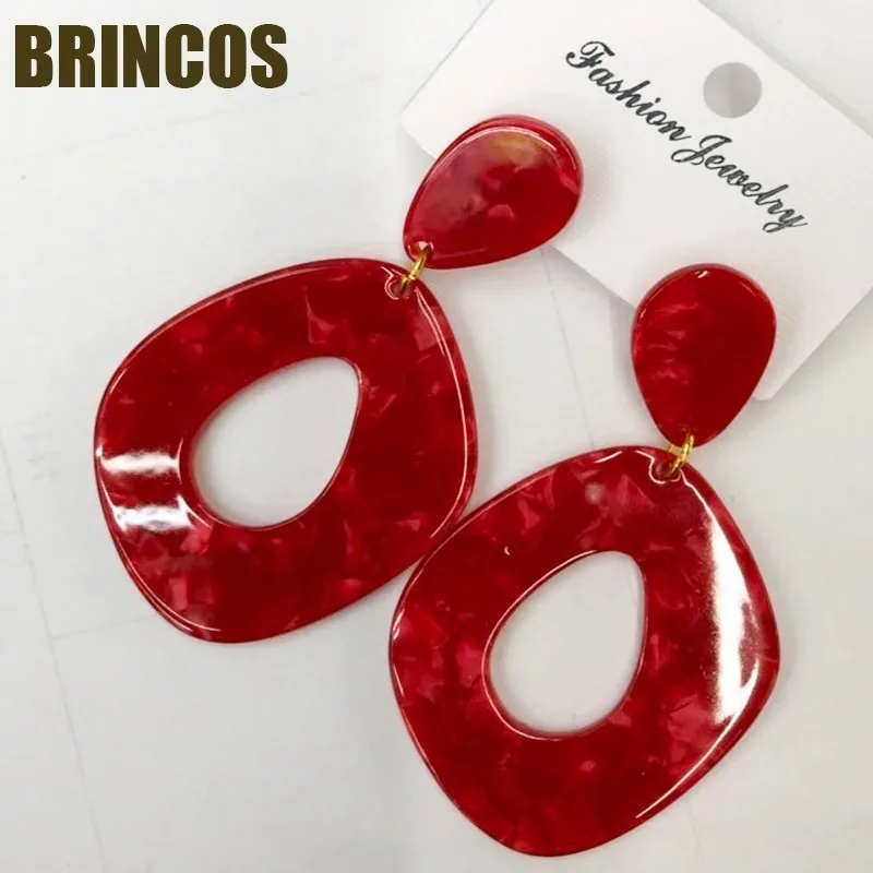 Акриловые серьги boho индийские ювелирные изделия большие массивные богемные