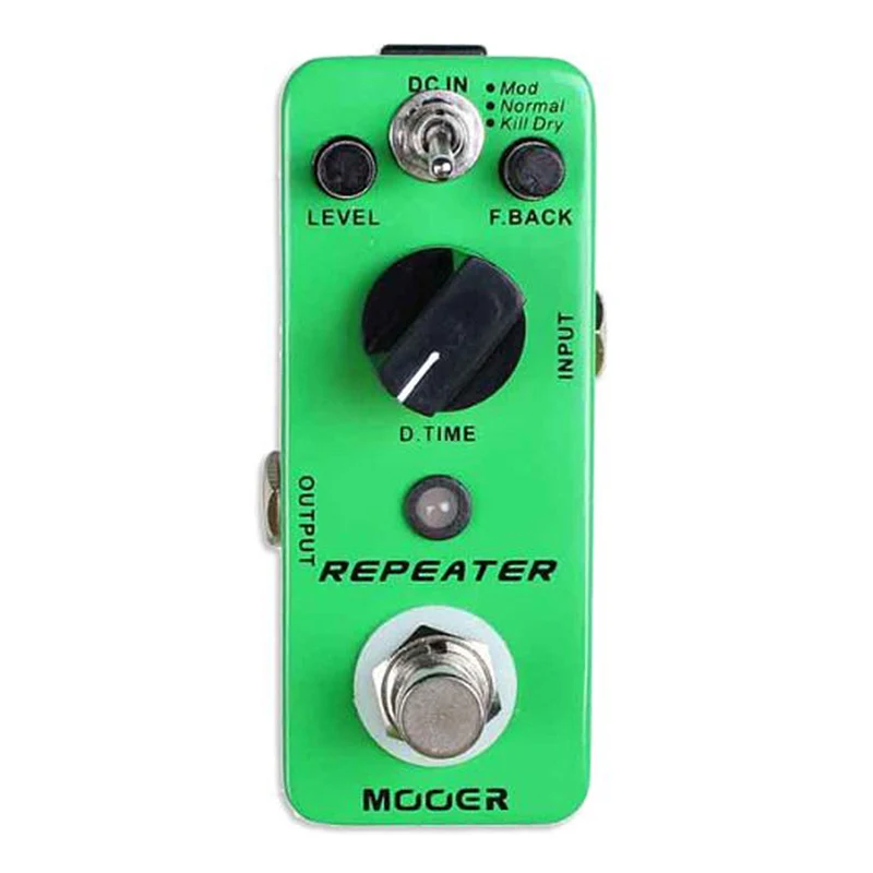 MOOER Repeater Digital Delay Guitar Effect Pedal 3 Modes True Bypass Full Metal Shell | Спорт и развлечения