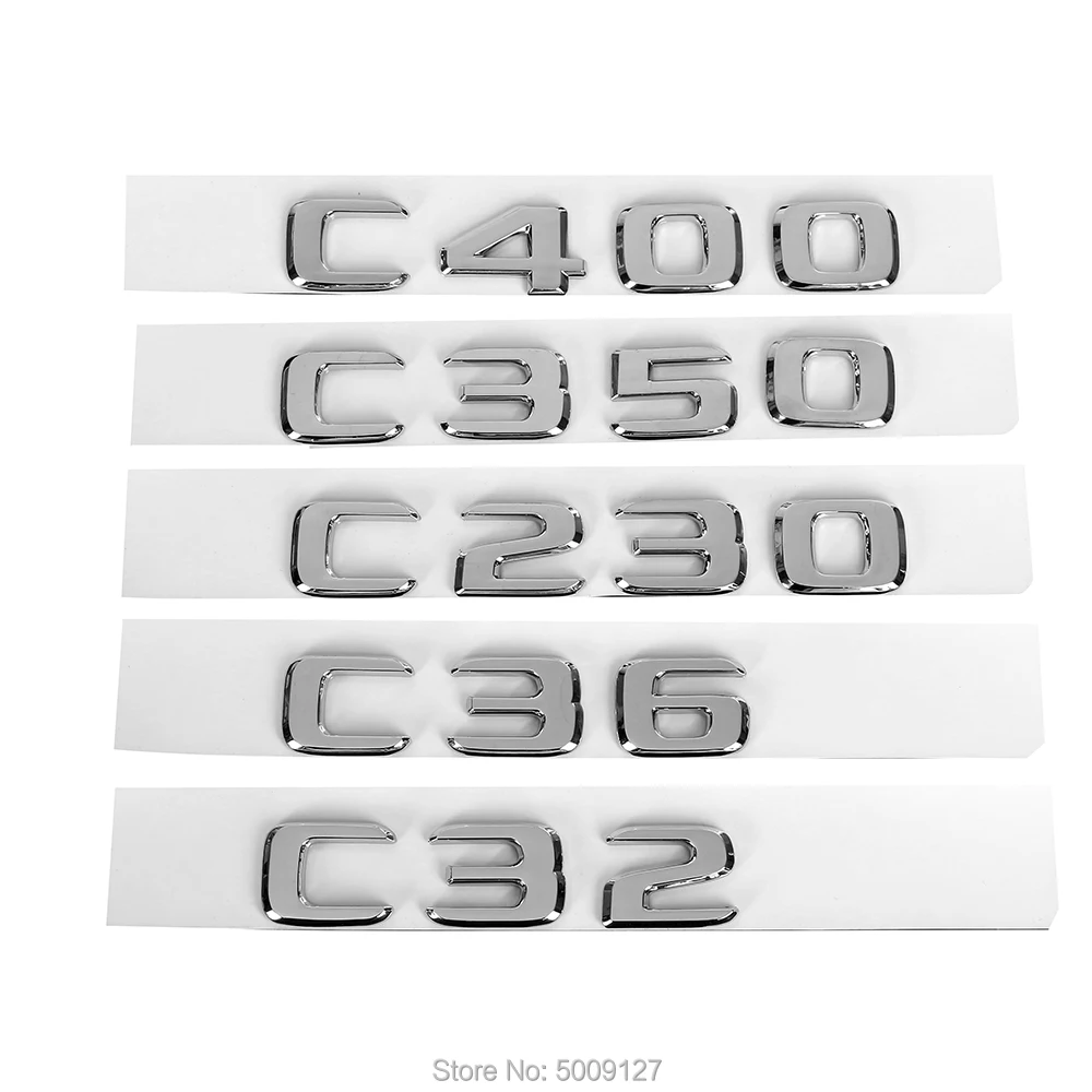 3D Chrome буквы и цифры из металла Авто стиль наклейка с эмблемой автомобиля знак для