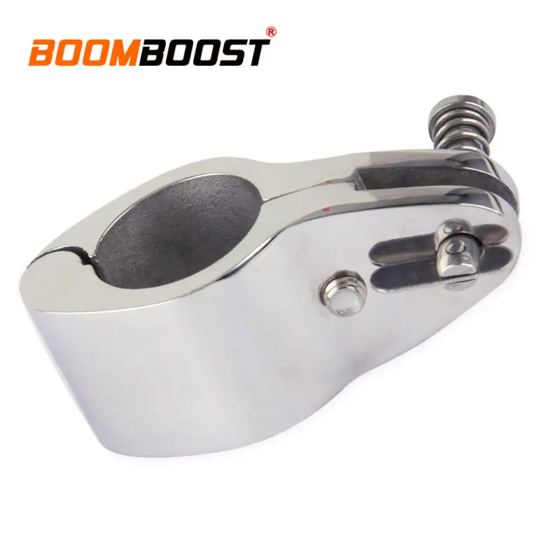 

Tube Clip For Boat Marine Yacht Jaw Slide 1" Silver Hinged Fittings 316 Stainless Steel Bimini Hardware 1Pc Silver Pipe Clamp