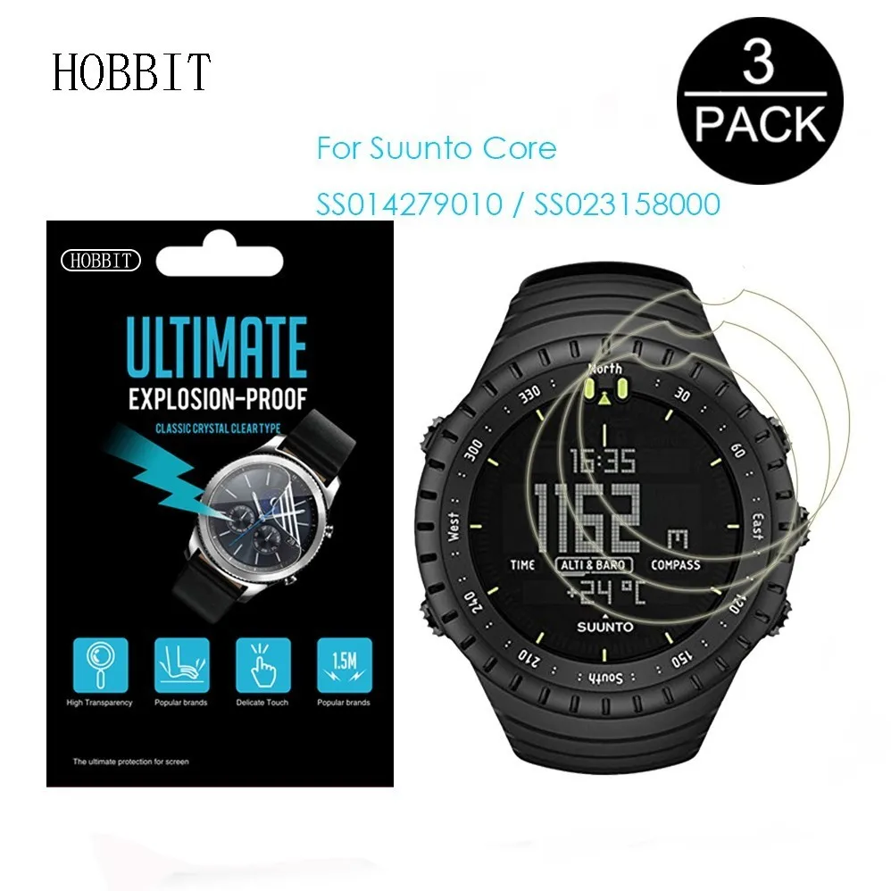 3 упаковки прозрачная пленка для SUUNTO Core SS014279010 SS23158000 мужские спортивные часы с ЖК