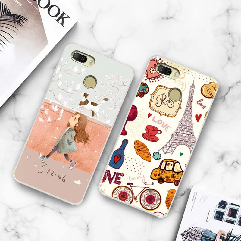 JONSNOW Soft Case For Lenovo K5 Play 5.7&quot Painted Pudding Anti Skid Phone Cover for L38011 ZUI 3.7 4G Capa Fundas | Мобильные