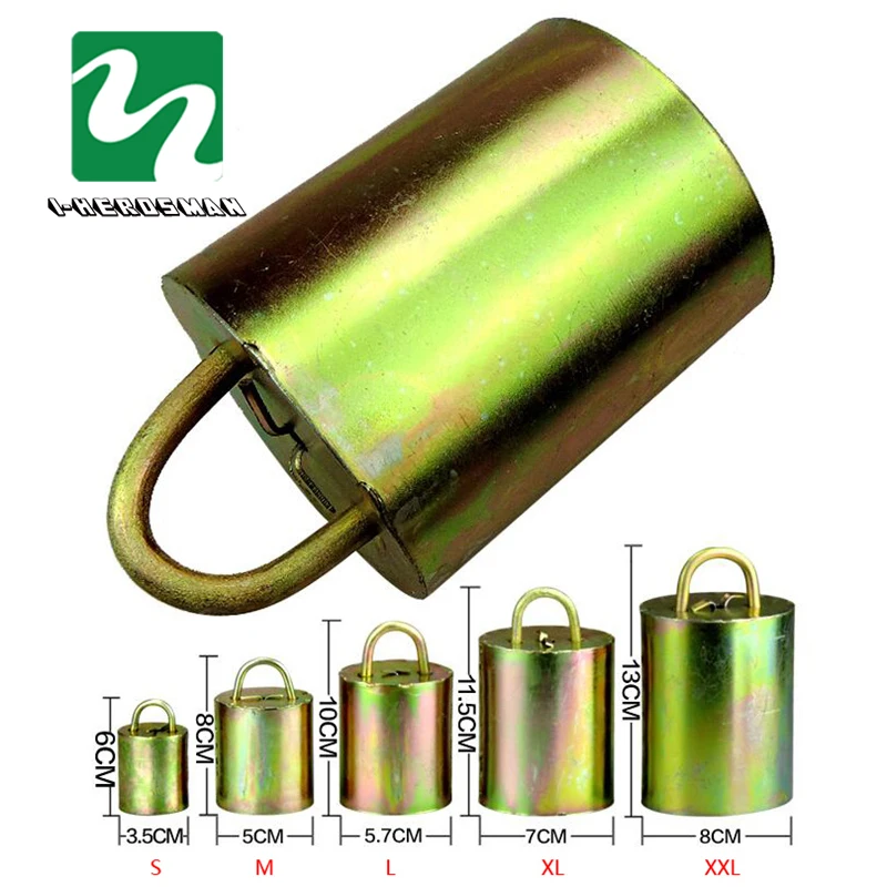 Cow Horse Sheep equipment Grazing bells Upgraded version Prevent the loss Galvanized steel material bell|material belt|materials directorymaterial