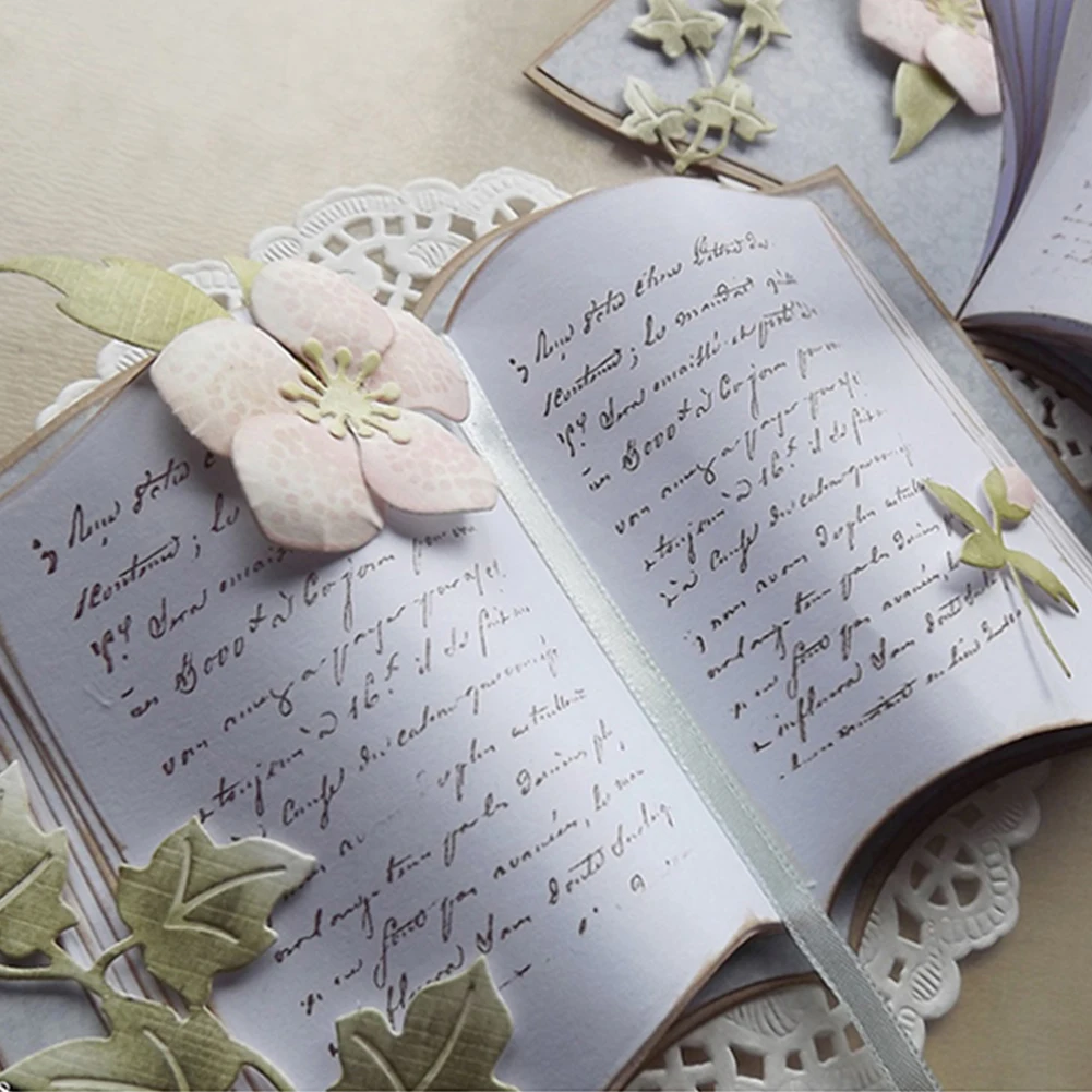 Новый 15 см x 10 8 книжная страница металлические режущие штампы DIY бумажные
