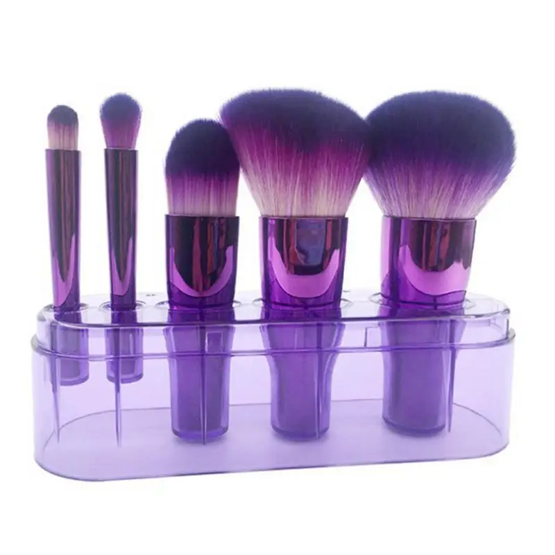 

New Makeup Brushes 5PCS Soft Synthetic Makeup Brush Kit Blending Powder Contour Eyeshadow Eyebrow Brushes With Box