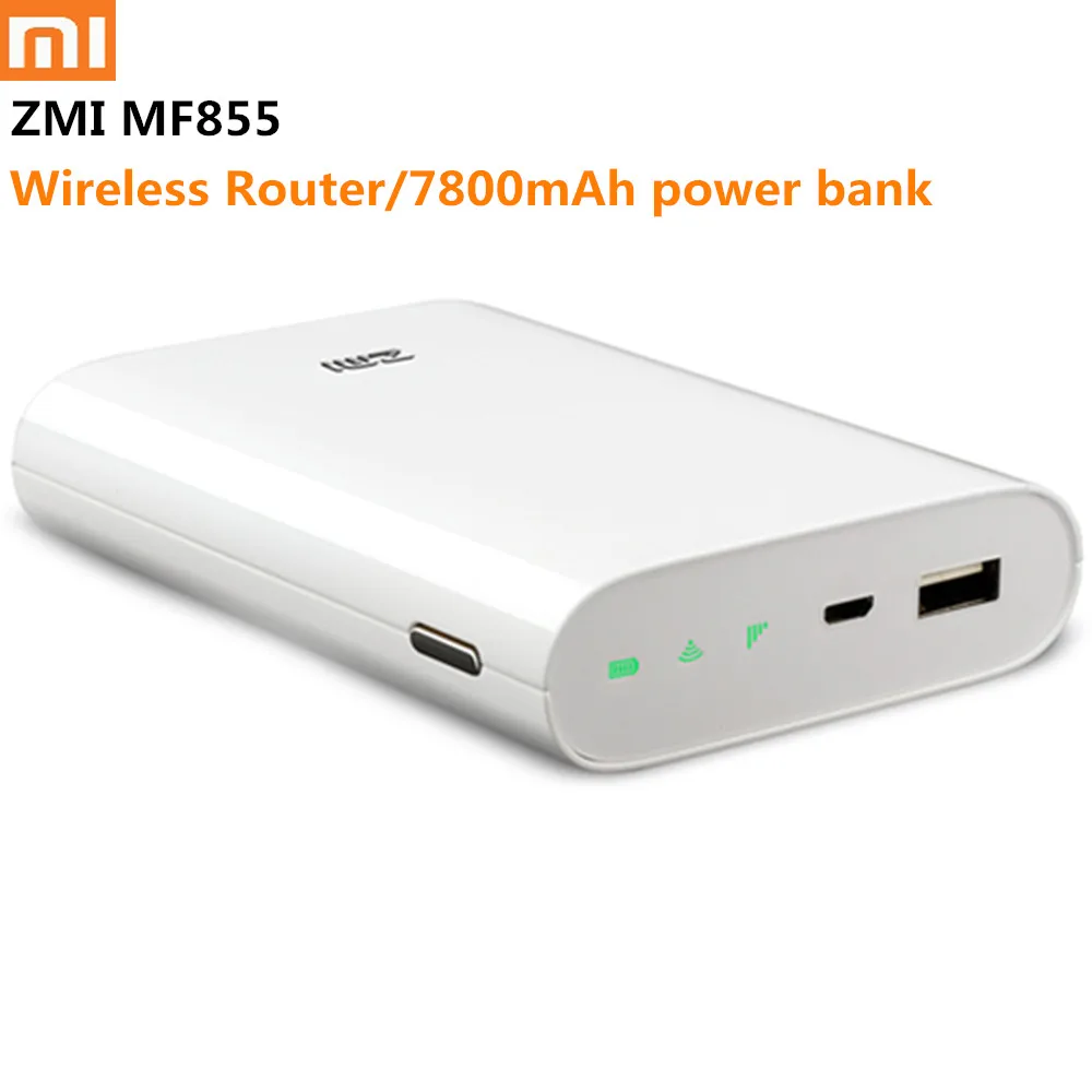 Оригинальный Xiaomi ZMI 4G Wifi роутер 7800 мАч MF855 3g беспроводной Wi Fi репитер Мобильный