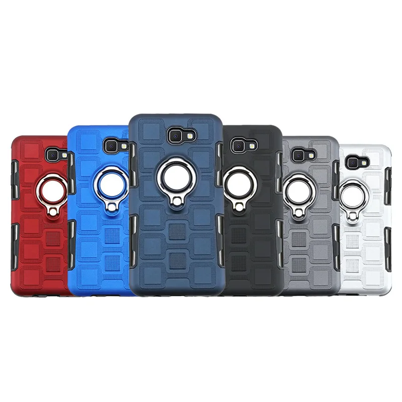 

Luxury Metal Bracket Ring mobile Coque Case For Samsung Galaxy J7 prime Cover Capap J7 prime Car Magnet Etui Fundas Cases