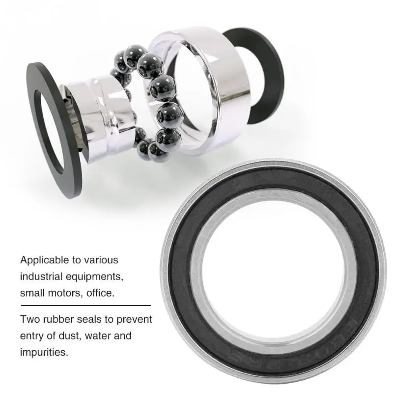 10Pcs 15x24x5mm 6802-2RS Double Sided Rubber Sealed Bearing Single Row Deep Groove High Speed Ball Bearings for 15mm Shaft/Rod |