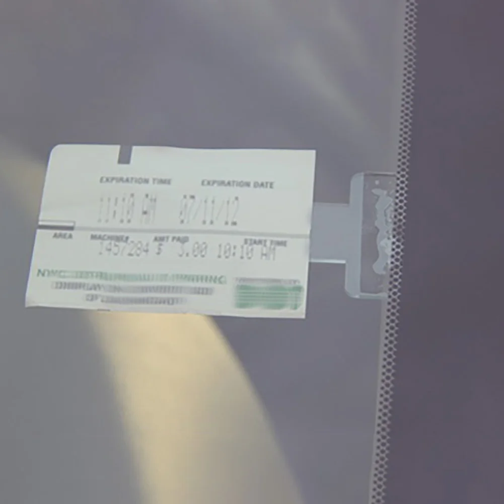 Parking Ticket Clip Bill Holder Organizer Fastener Transparent Auto Card Windshield Sticker For Car Styling Useful Accessories | Автомобили
