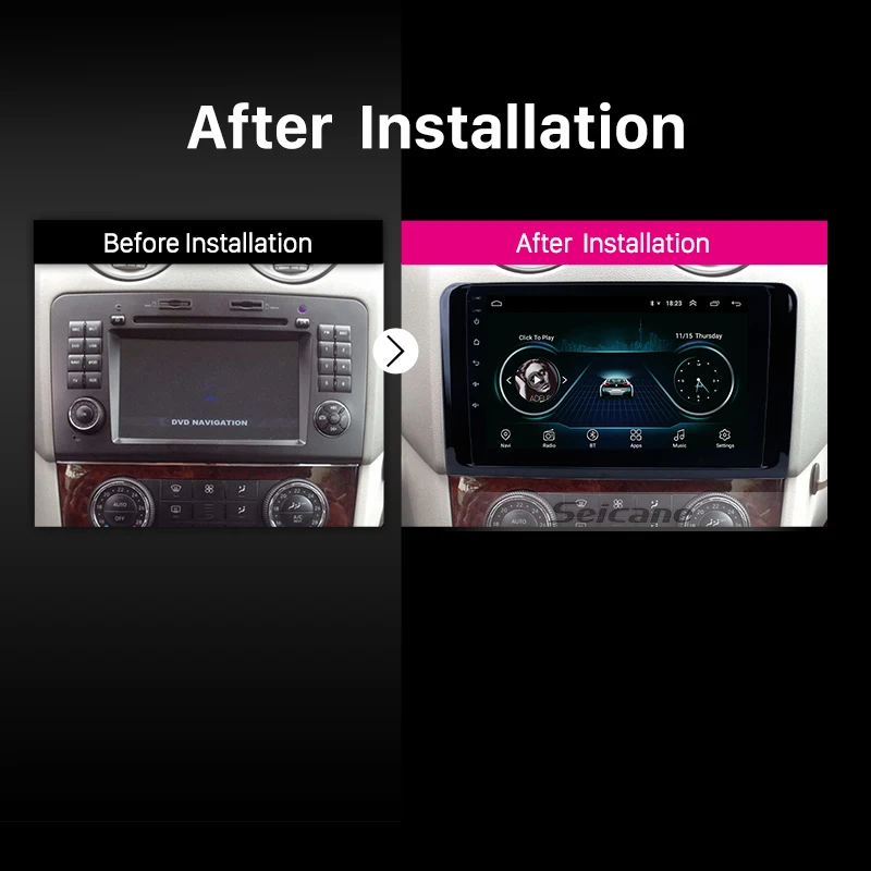 Seicane Android 8 1 для 2005 2012 Mercedes Benz ML Класс W164 ML350 ML430 ML450 ML500 Автомагнитола Авто Стерео GPS
