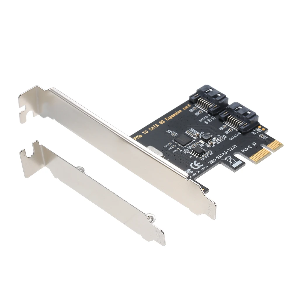 PCI e к двойной SATA 3 0 конвертер расширения карты 2 порта 6 Гбит/с интерфейс для ПК