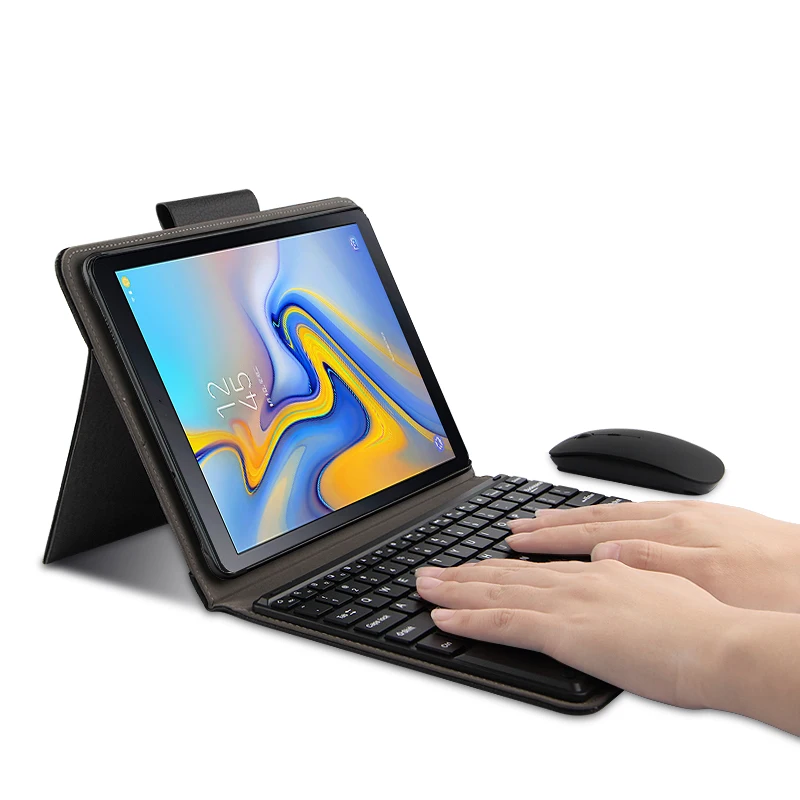 Съемный чехол с беспроводной Bluetooth клавиатурой для Samsung Galaxy Tab A 10 5 SM T590 T595|Чехлы