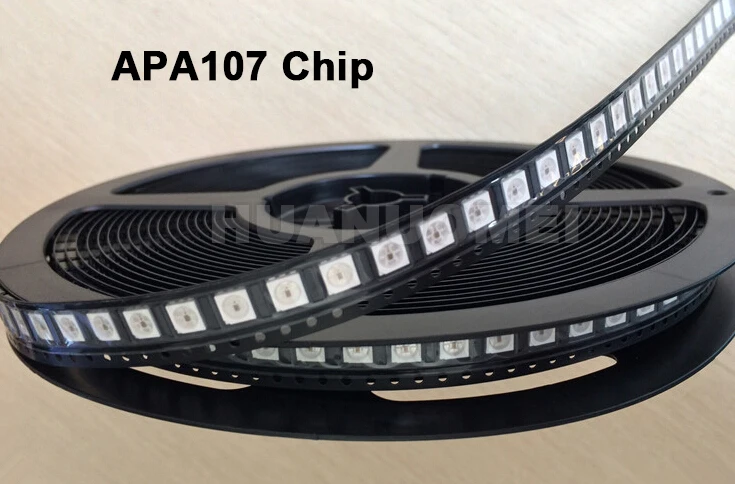 APA107 светодиодный чип 5050 SMD RGB APA102 6 контактов встроенный IC (обновление APA102) DC5V вход 0