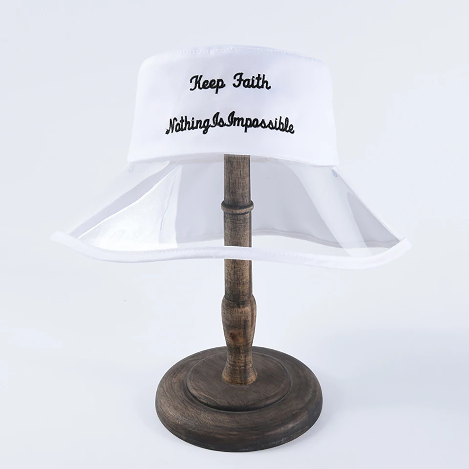 Шляпа-вёдра для женщин Splice Transparent Ladies из ПВХ с широкими полями и козырьком, пляжная хлопковая шляпа с надписью Sun Visor Gorras.