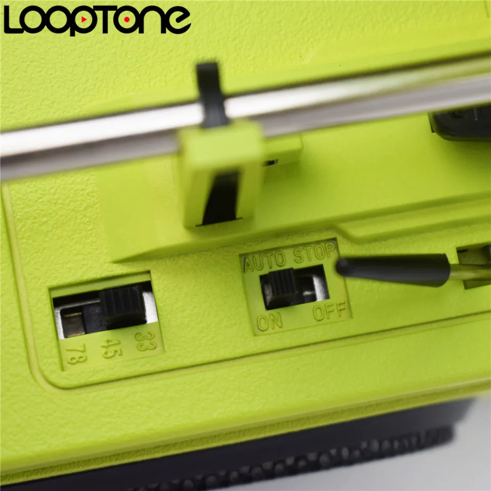 Виниловый проигрыватель LP RPM проигрывателя 3 скорости Ременный привод со