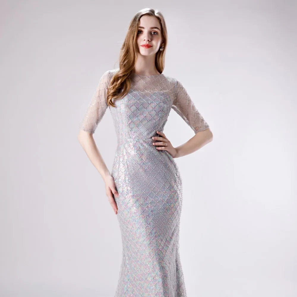 Vivian's Bridal/платье для выпускного вечера из тюля с пайетками и бусинами в сеточку