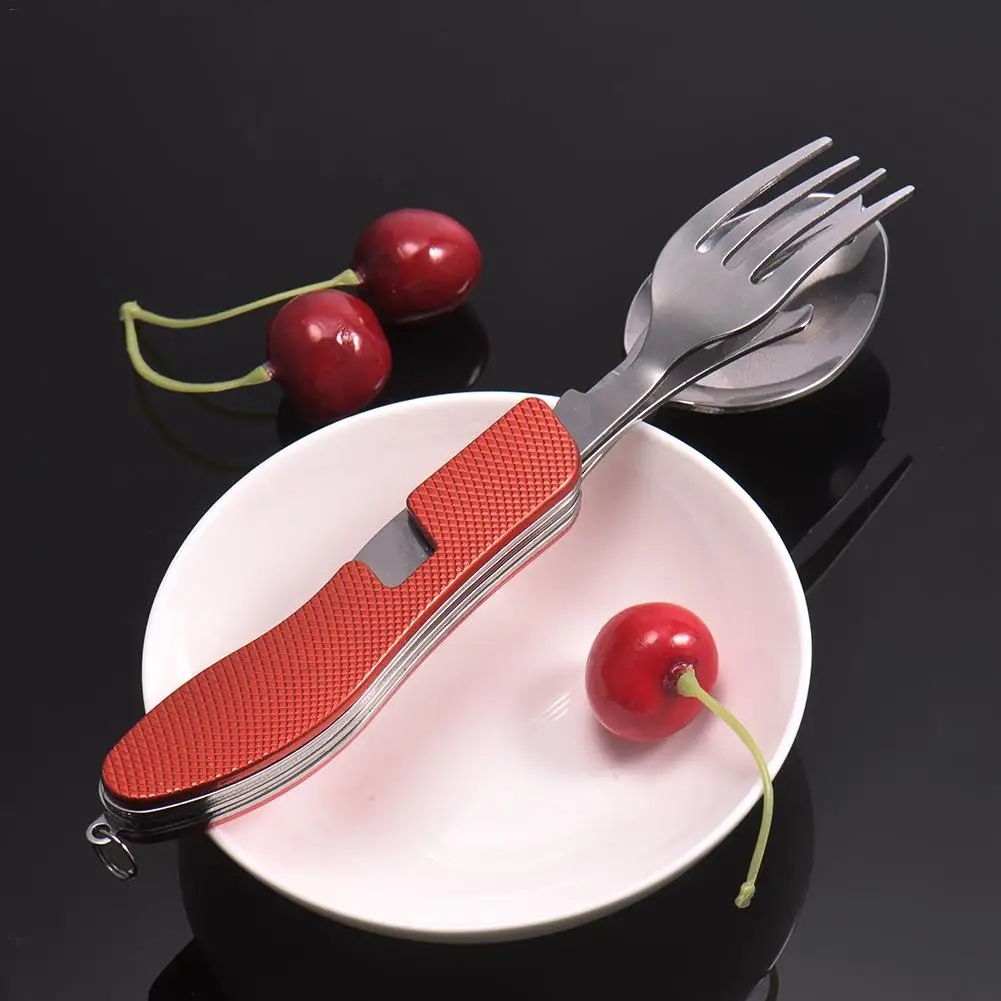 Лидер продаж Multi function Открытый Отдых Пикник столовая посуда нержавеющая сталь