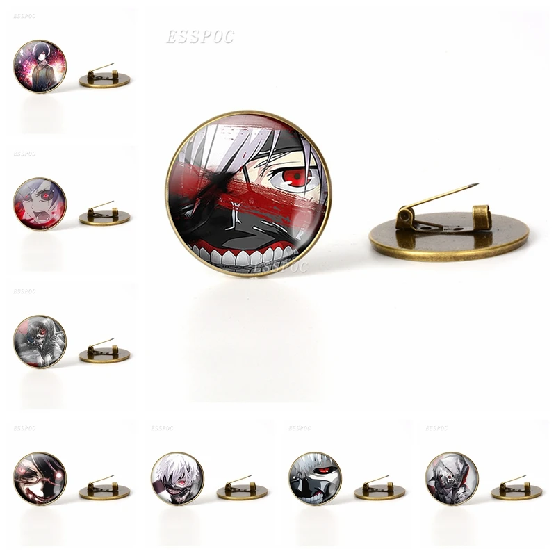 Винтажная бронзовая брошь Tokyo Ghoul Touka Kaneki Ken Rize Kamishiro броши в стиле аниме подарок