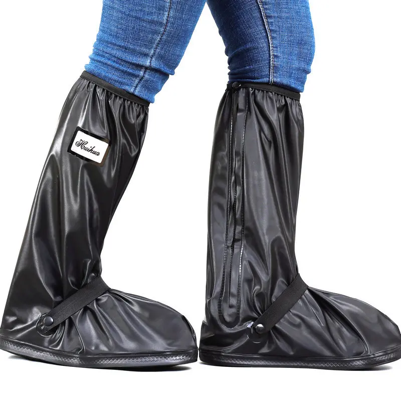 

Retail And Wholesale With Relectors Waterproof Reusable Motorcycle Cycling Bike Rain Boot Shoes Covers Easy To Ride For Rider