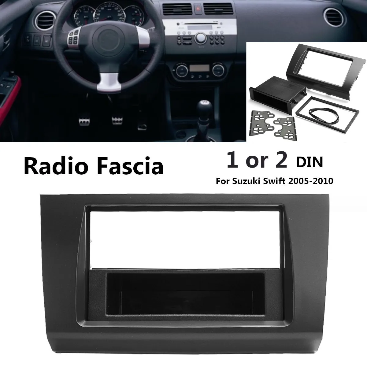 1 или 2 Din автомобильная стереосистема рама пластины панели DVD CD панель аудио GPS Dash