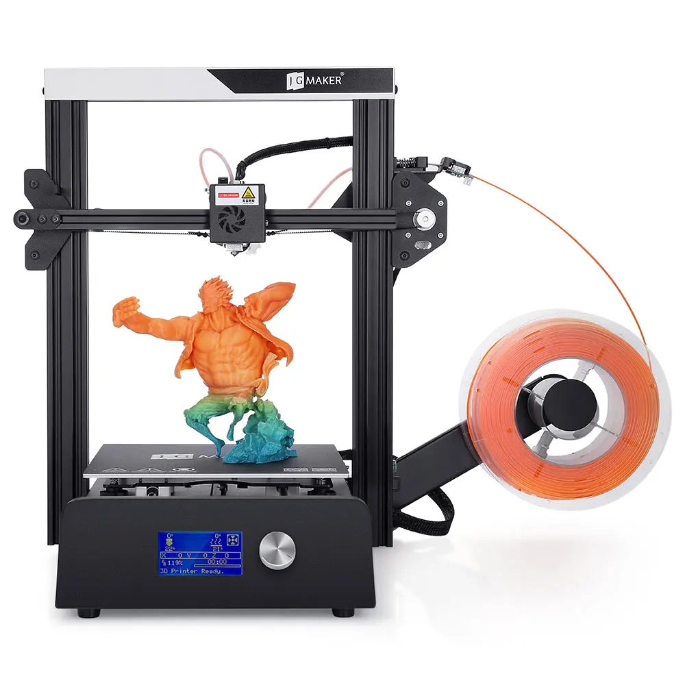 Оригинальный JGAURORA Magic DIY 3d Принтер Высокоточный металлический каркас набор 220x220x250