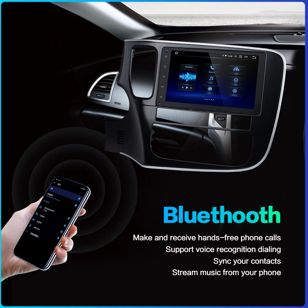 Dasaita " 1 Din Android 9,0 автомобильный Радио плеер для Mitsubishi Outlander навигация gps 12 в 4 Гб ram HDMI