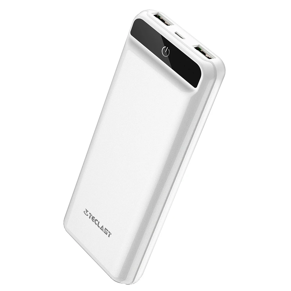 Teclast A20 Мощность банка 20000 мА/ч два USB выхода быстрая зарядка Bank зарядное