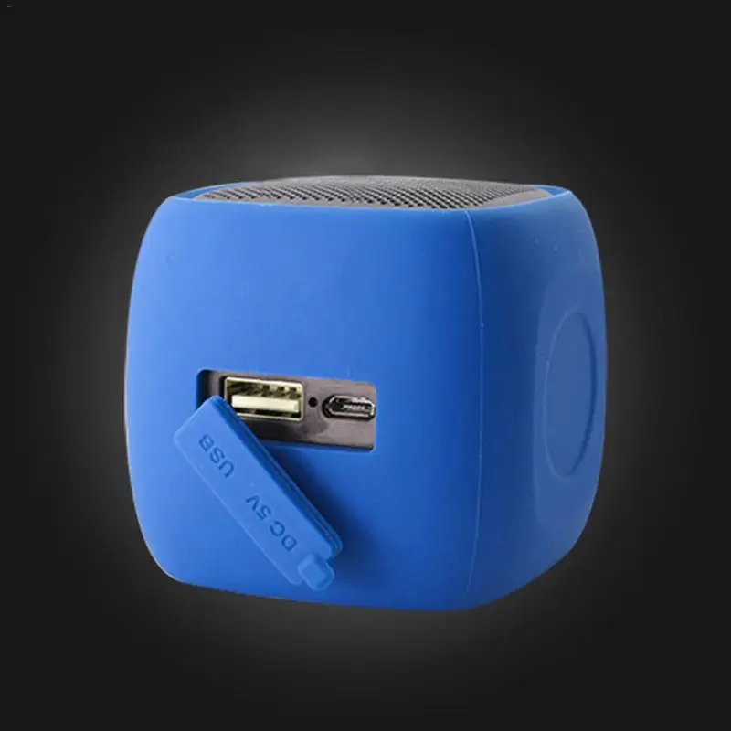 Мини цифровой портативный FM радио силиконовый Bluetooth 4 2 динамик USB SD TF карта плеер