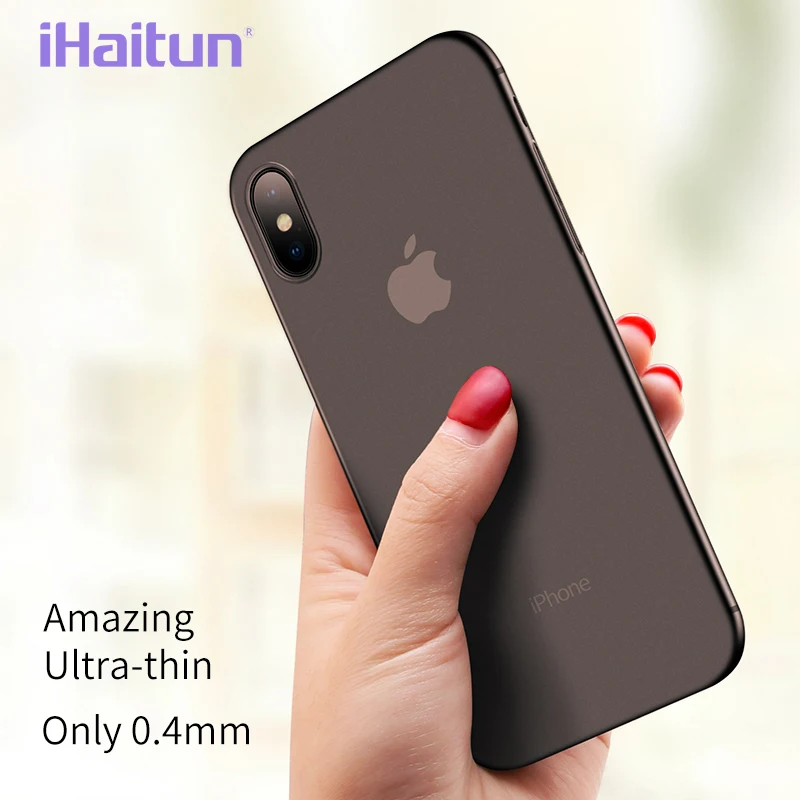 IHaitun роскошный 0 4 мм чехол для телефона iPhone XS MAX XR X s ультра тонкий прозрачный 10 7 8