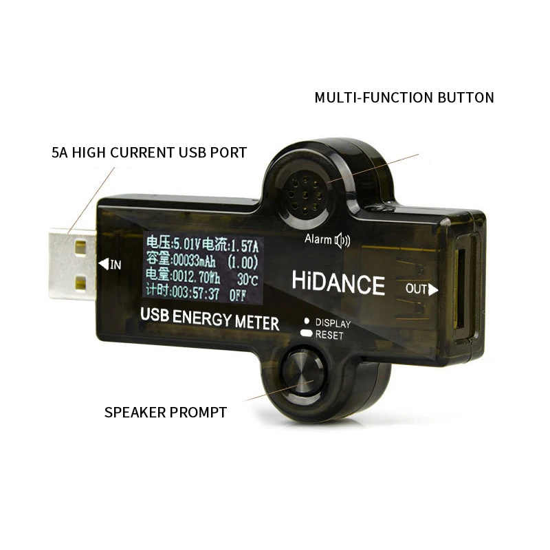 USB3.0 тестер DC Цифровой вольтметр Ток Напряжение цветной измеритель Вольт