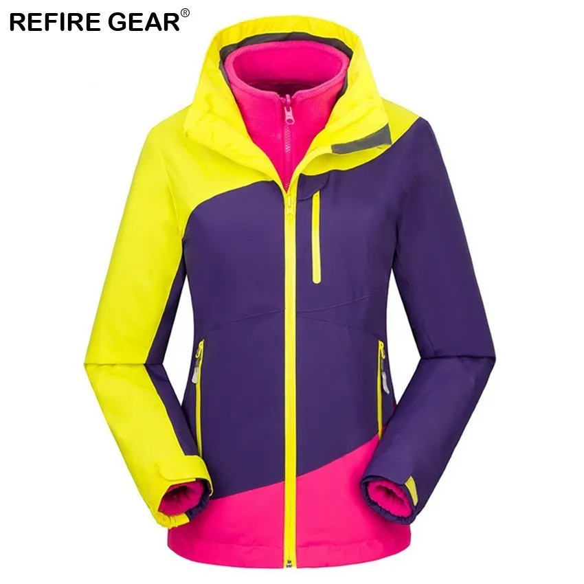 Refire Gear Women's Winter Softshell Fleece Jackets Outdoor Sportswear Hiking Trekking Camping Skiing Female Windbreaker | Спорт и