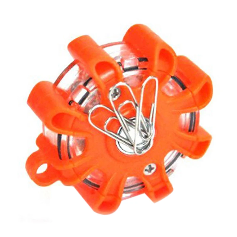 8Led Road Flare Flashing Warning Light Roadside Emergency Disc Beacon With Magnetic Base For Car Marine Boat | Автомобили и