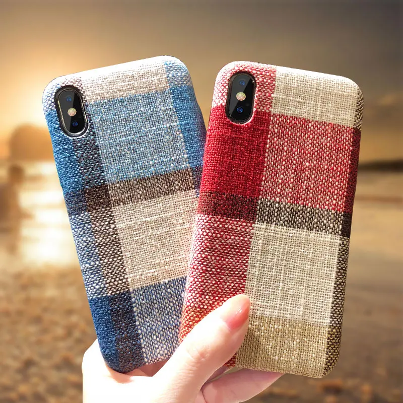 Чехол для Телефона iPhone 6 6s 7 8 Plus ультра тонкие Чехлы X XS Max XR 7Plus тканевый чехол с
