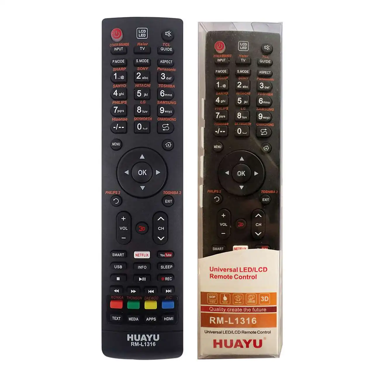 HUAYU Universal Replacement Control Remote Rm-L1316 Lcd/Led Smart Tv | Электроника