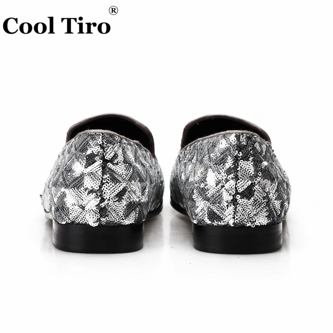 Cool Tiro Silve/парусиновые мужские лоферы с блестками мокасины шлепанцы блестящие