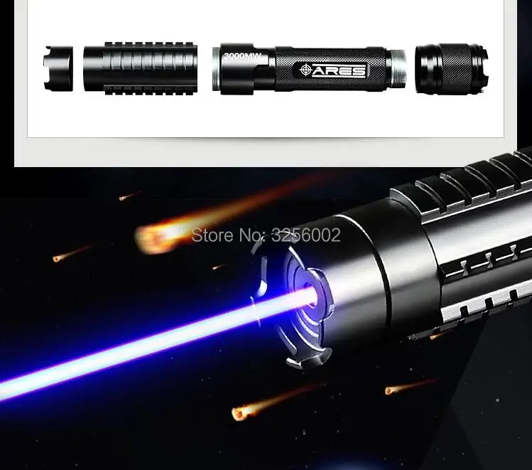 

AAA Most Powerful Military Burning Blue Laser pointer 450nm 100w 100000m Lazer sight Flashlight burn match candle lit cigarette