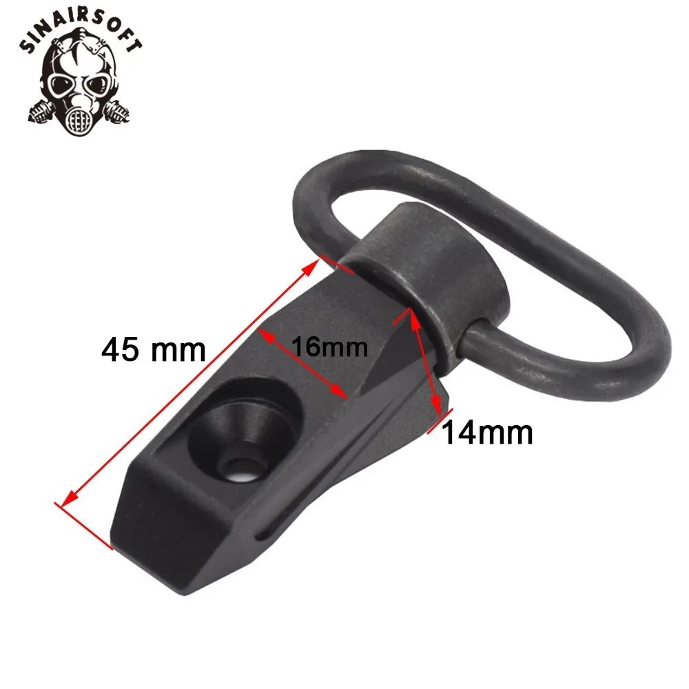 AR15 алюминиевая черная направляющая KeyMod адаптер крепления с QD Слинг поворотный