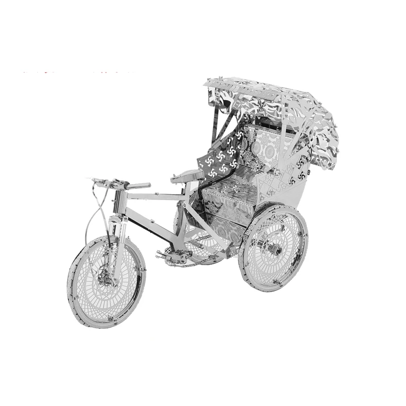 3D металлические Пазлы Trishaws набор для самостоятельной сборки моделей Nano лазерная