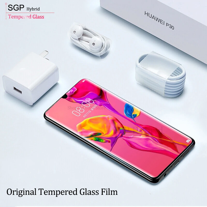 Защитное стекло 20D закаленное для Huawei P30 P20 Pro Lite Mate 10 20 Защитная пленка P Smart 2019 HD
