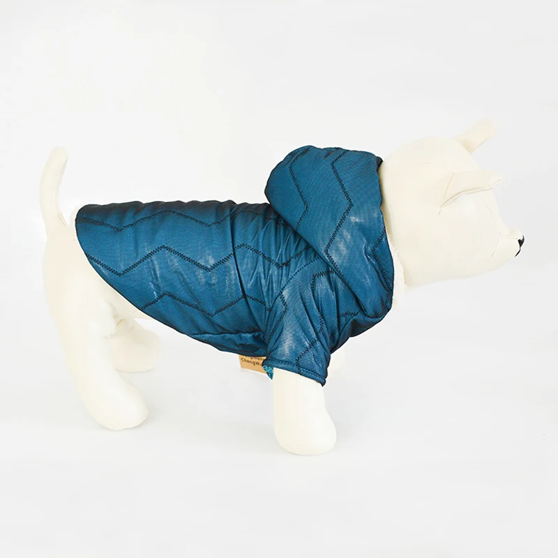 Winter Dog Clothes Luxury Coat For Small Dogs Warm Windproof Pet Parka Fleece Lined Puppy Jacket 10A | Дом и сад