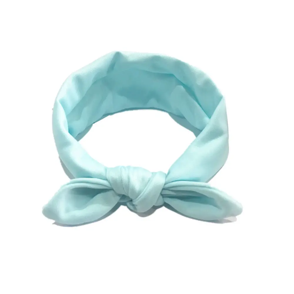 Baby Girls Kids Cotton Bow Hairband Headband Pure Color Stretch Turban Knot Head Wrap Suitable For 3mth-12 Year Old | Детская одежда и